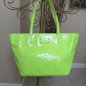 Kate Spade shiny perforated leather tote